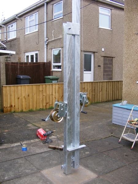 10m steel box section antenna mast|mm0cug antenna kit.